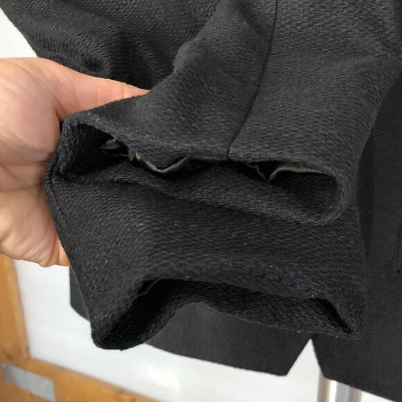 Banana REPUBLIC FACTORY Linen/Cotton Black Woven‎ Blazer Sz 8 - Picture 8 of 11